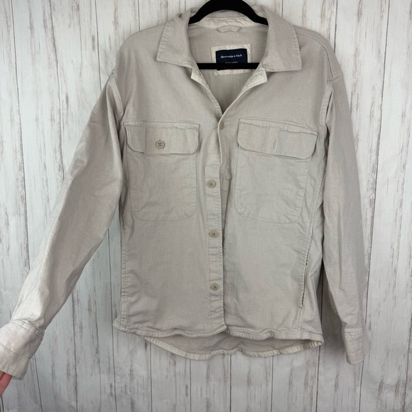 Abercrombie and Fitch Linen Cotton Blend Shacket - Picture 1 of 5